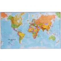 Politická mapa světa, 200 x 120 cm, Manutan
