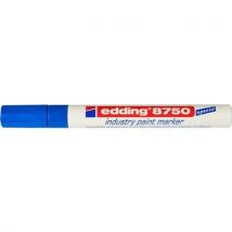 Průmyslový lakový popisovač Edding 8750, balení 10 ks, modrý, Manutan