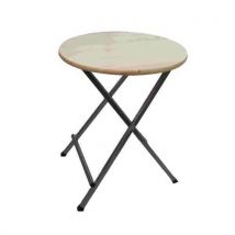Zahradní skládací stůl kulatý Claire, průměr 80 cm, Manutan