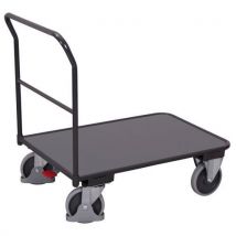 Variofit Plošinový vozík PV01, do 400 kg, 110 x 70 x 103 cm, šedý Manutan