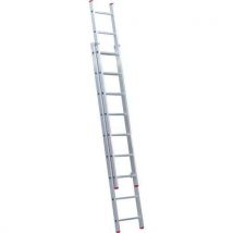 Alpos Alu Výsuvný hliníkový žebřík HOBBY, 2 x 9 příček, Manutan