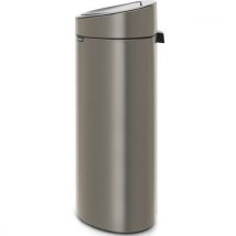 Odpadkový koš Touch bin New 40 l Brabantia platinový, Manutan