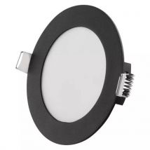 LED vestavné svítidlo Emos NEXXO, kruhové, 7 W, se změnou CCT, černé Manutan