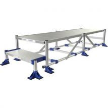 Přístupová plošina Meca Modul Tubesca-Comabi, 2 stupně, délka podlahy 2 m Manutan