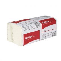 Papírové ručníky Katrin Classics Zig Zag 2vrstvé, 150 útržků, bílé, 20 ks, Manutan