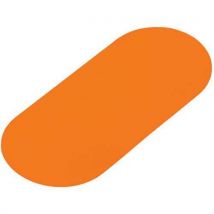 Gergosign Podlahové značení - čára, 80 x 180 mm, oranžové, Manutan