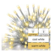 Emos Standard LED spojovací řetěz blikající - rampouchy, 2,5 m, venkovní, teplá/studená bílá Manutan