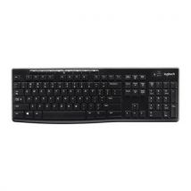 Multimediální bezdrátová klávesnice Logitech K270, CZ, černá, Manutan