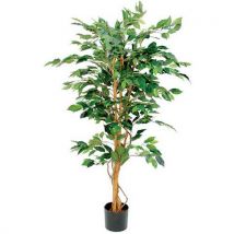 Vepabins Umělá rostlina Ficus Benjamina, zelená, výška 150 cm Manutan