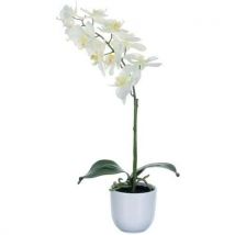 Vepabins Umělá rostlina orchidej Phalaenopsis, bílozelená, výška 60 cm, Manutan