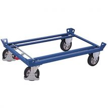 Variofit Transportní plošina na palety, do 1 200 kg, 127 x 107 x 35 cm, modrá Manutan