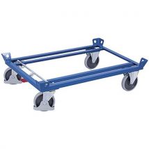 Variofit Transportní plošina na palety, do 1 050 kg, 127 x 107 x 35 cm, modrá, Manutan