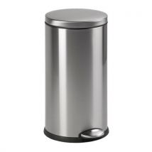 Simplehuman Odpadkový koš s nožním pedálem Basic 30 l z matné nerezové oceli, Manutan