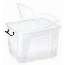 Plastový úložný box CEP Strata s víkem, 40 l Manutan