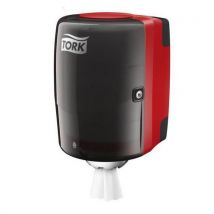 Zásobník na papírové ručníky v roli M-Box Tork, červeno-černý, Manutan