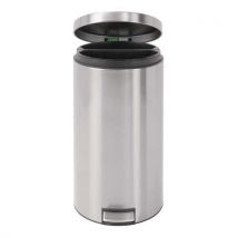 Brabantia Odpadkový koš s nožním pedálem Twin Bin 2 x 20 l z matné nerezové oceli STDD, Manutan