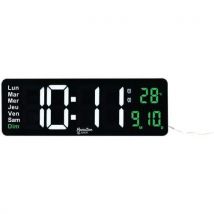 LED digitální hodiny Manutan Expert, šířka 39 cm,