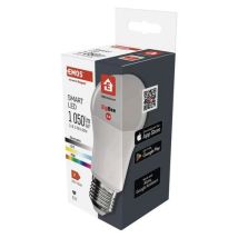 Emos Chytrá LED žárovka GoSmart A60, E27, 11 W (75 W), 1 050 lm, RGB, stmívatelná, Zigbee Manutan