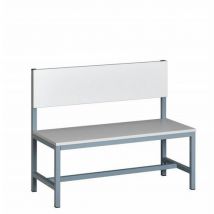 Polak Šatní lavice s opěradlem, 1500 x 400 x 800 mm, Manutan