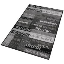 Notrax Vnitřní čisticí rohož Déco Design New Welcome, 120 x 180 cm, šedá Manutan