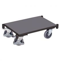 Variofit Transportní plošina, do 250 kg, 67,5 x 41,5 x 20,5 cm, šedá, Manutan