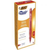 BIC Kuličkové pero Bic Gel-ocity, 12 ks, červené, Manutan