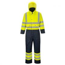 Portwest Reflexní pracovní kombinéza Contrast Hi-Vis, žlutá/modrá, vel. XL, Manutan