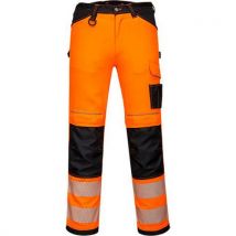 Portwest Reflexní kalhoty PW3 Hi-Vis, černé/oranžové, vel. 48, Manutan
