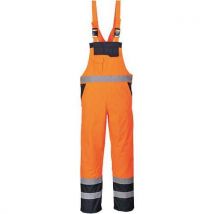 Portwest Reflexní kalhoty Beno Hi-Vis s laclem, oranžové, vel. XXL, Manutan