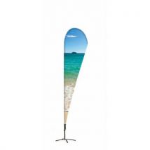 Reklamní Alu vlajka tvaru kapky 290cm,