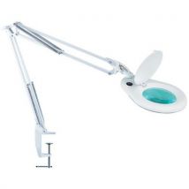 LED laboratorní lampa Manutan Expert Grebes s kruhovou lupou, 9 W,