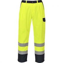 Portwest Kalhoty Hi-Vis Bizflame Pro, žlutá, vel. XL, Manutan