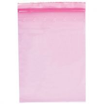 Minigrip pe antistatický sáček růžový 80μ 100x150., Manutan