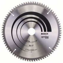 Bosch - Pilový kotouč Optiline Wood 254 x 30 x 2,5 mm, 80, Manutan