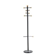 Stojanový věšák Kyle - Černý kov - 8 věšáků - Výška 178 cm - Stabilní a elegantní