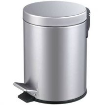 EKO Odpadkový koš s nožním pedálem Luxe Classic 5 L matná nerezová ocel Manutan