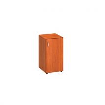 Alfa Office Nízká úzká skříň Alfa 500, 73,5 x 40 x 47 cm, s dvířky - pravé provedení, dezén třešeň Manutan