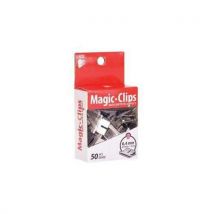 Kancelářské sponky Magic clips, 50 ks, 6,4 mm, Manutan