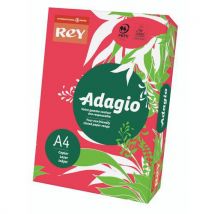 Rey Barevný papír Adagio A4, 80 g, 500 listů, červený, Manutan