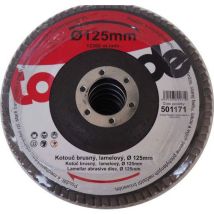 TopTrade TOPTRADE kotouč brusný, lamelový, zrnitost 80, 115 x 22,2 x 2 mm Manutan