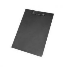 Psací podložka s klipem, A4, 12 ks, černá Manutan