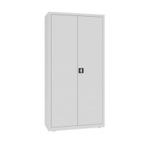 Malow Kovová dílenská skříň, 199 x 100 x 43,5 cm, 4 police, šedá/šedá Manutan