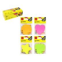 Deli Bloček samolepící DELI STICK UP 69 x 69mm NEON, mix, 4x20l, 12ks Manutan