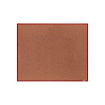 Korková tabule boardOK, 150 x 120 cm, červená, Manutan