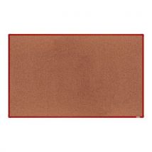 Korková tabule boardOK, 200 x 120 cm, červená Manutan