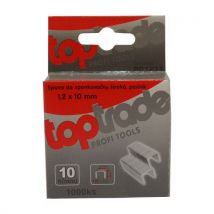 TopTrade TOPTRADE spona do sponkovačky, pozinkovaná, široká, balení 1000 ks, 1,2 x 12 mm, Manutan