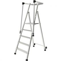 Hliníkové schůdky Magnum 3 Tubesca-Comabi, 5 stupňů Manutan