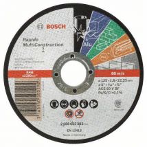 Bosch - Řezný kotouč rovný Rapido Multi Construction ACS 46 V BF, 125 mm, 1,6 mm, 25 BAL, Manutan