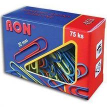 Kancelářské sponky, 75 ks Manutan