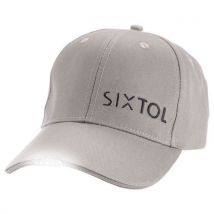 Sixtol Kšiltovka s LED světlem B-CAP 25lm, nabíjecí, USB, univerzální velikost, šedá SIXTOL Manutan